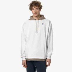 K-WAY Le Vrai Donatien Nylon Pc - Fleece - Jumper - Unisex - White-Beige Taupe Store