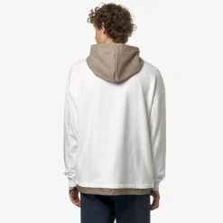 K-WAY Le Vrai Donatien Nylon Pc - Fleece - Jumper - Unisex - White-Beige Taupe Store