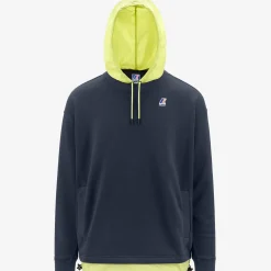 K-WAY Le Vrai Donatien Nylon Pc - Fleece - Jumper - Unisex - Blue Depth-Green Celery Fashion