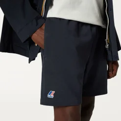 K-WAY Le Vrai Dorian Poly Cotton - Shorts - Sportshorts - Unisex - Blue Depth Discount