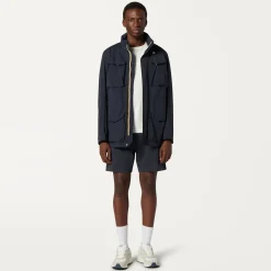 K-WAY Le Vrai Dorian Poly Cotton - Shorts - Sportshorts - Unisex - Blue Depth Outlet