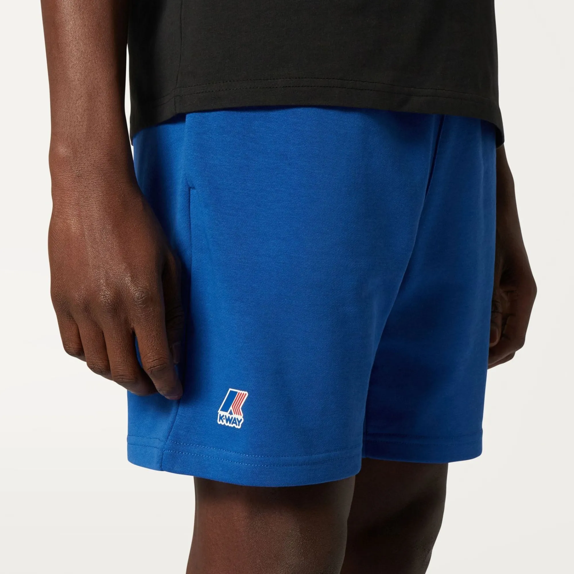 K-WAY Le Vrai Dorian Poly Cotton - Shorts - Sportshorts - Unisex - Blue Royal Marine Sale