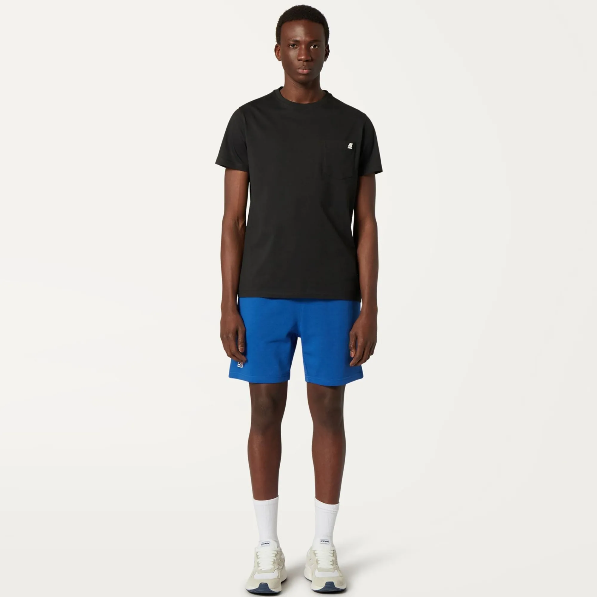 K-WAY Le Vrai Dorian Poly Cotton - Shorts - Sportshorts - Unisex - Blue Royal Marine Sale