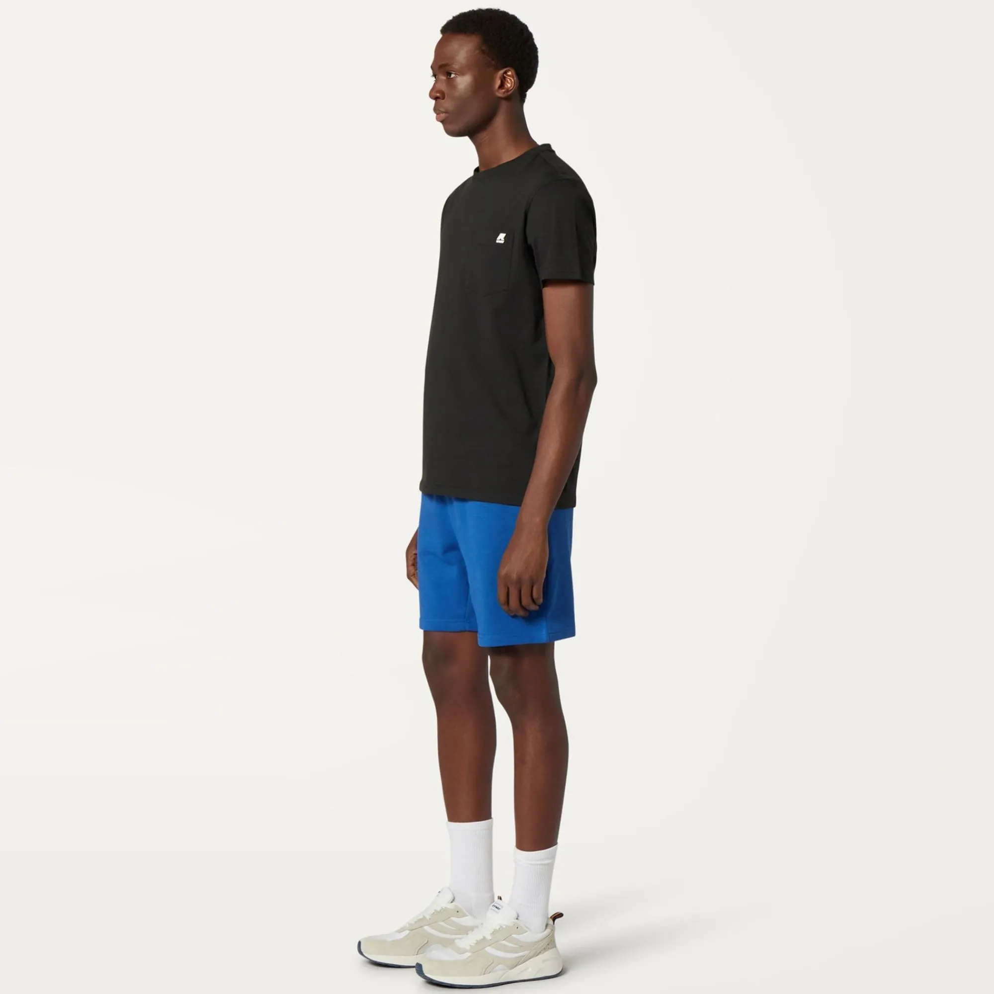 K-WAY Le Vrai Dorian Poly Cotton - Shorts - Sportshorts - Unisex - Blue Royal Marine Sale