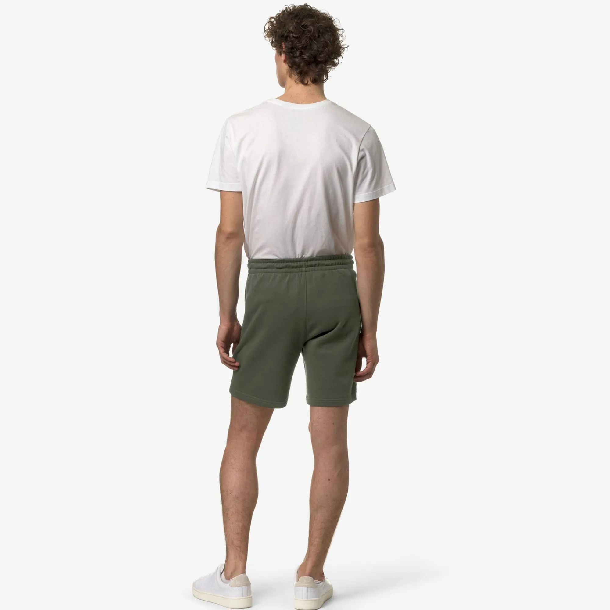 K-WAY Le Vrai Dorian Poly Cotton - Shorts - Sportshorts - Unisex - Green Blackish Cheap