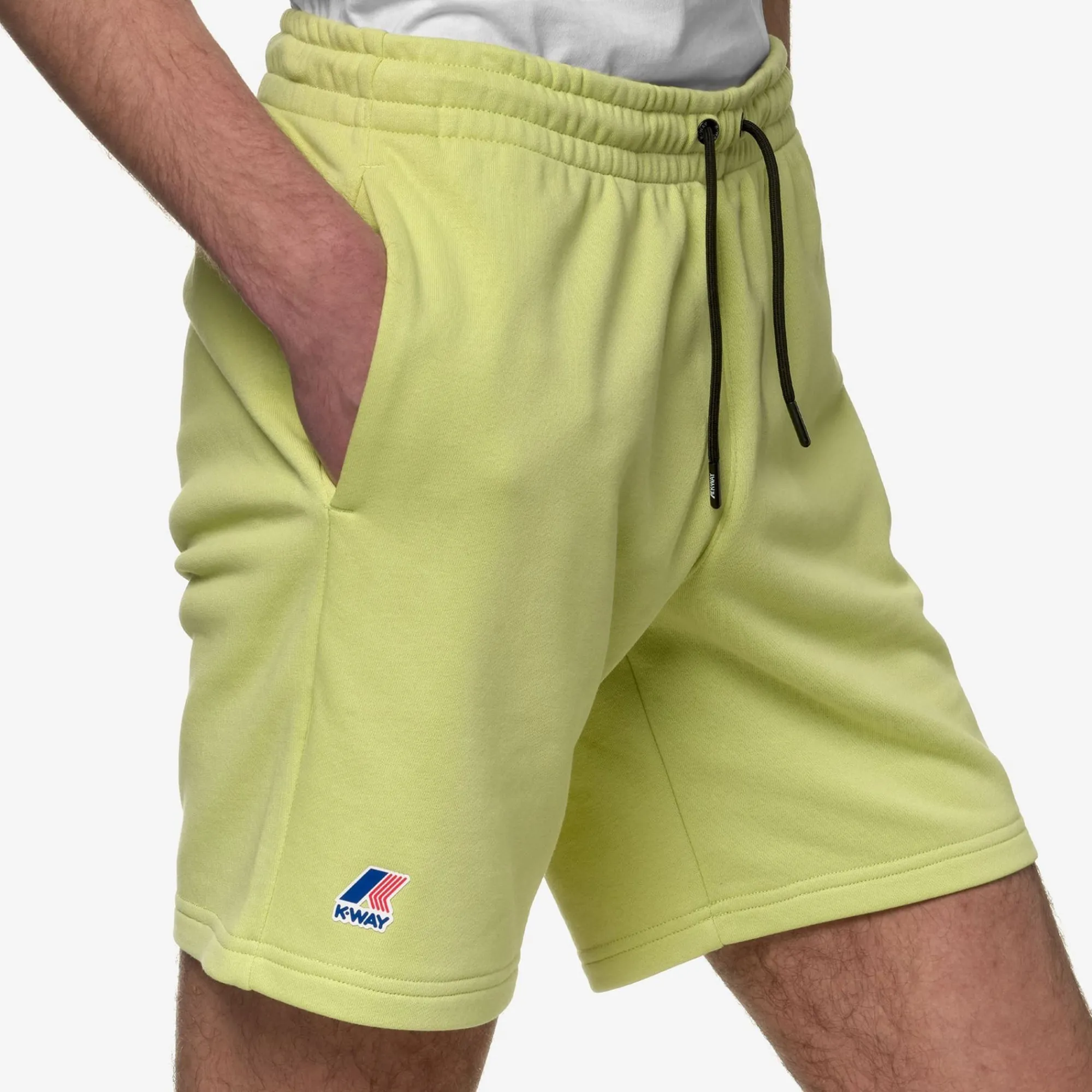 K-WAY Le Vrai Dorian Poly Cotton - Shorts - Sportshorts - Unisex - Green Celery Discount