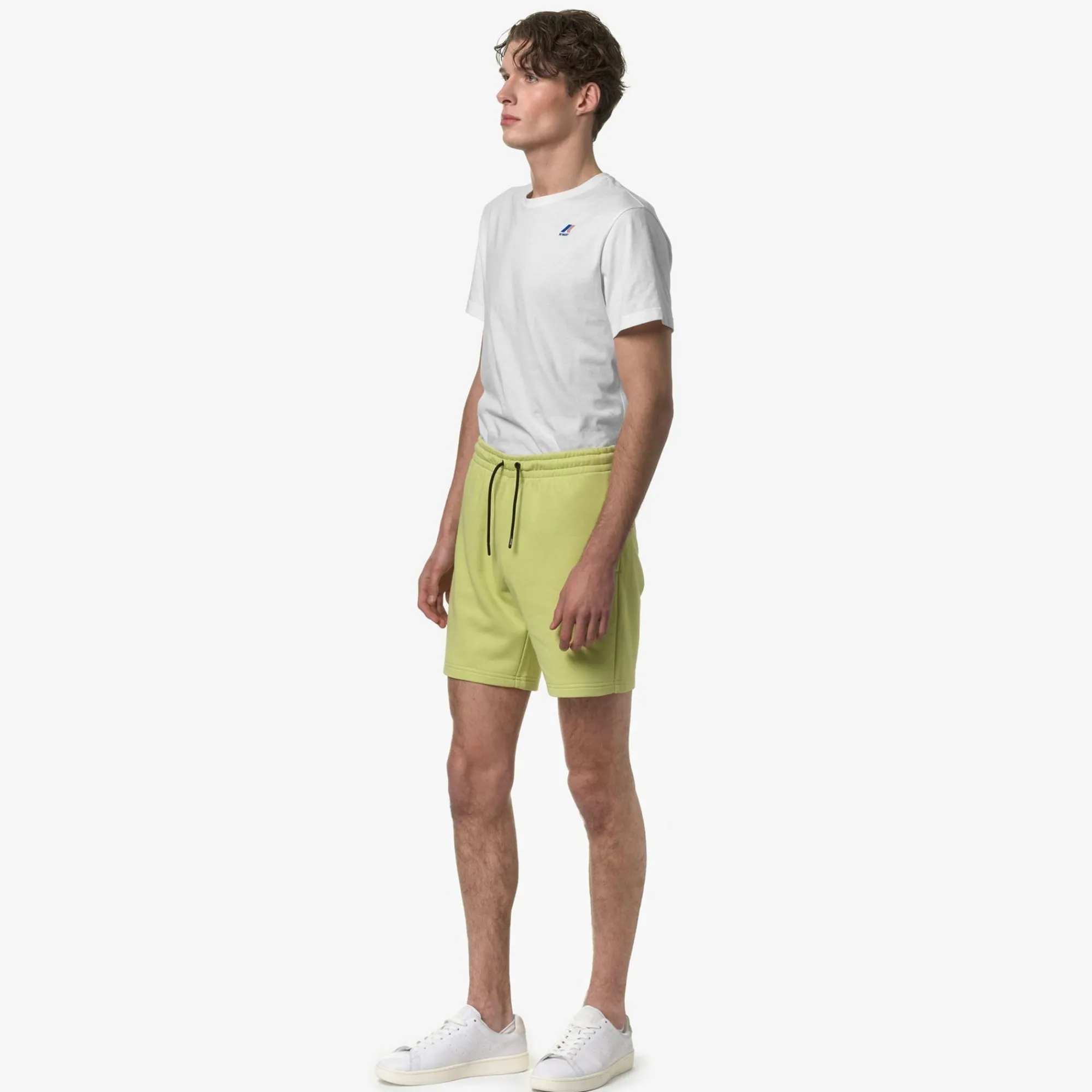 K-WAY Le Vrai Dorian Poly Cotton - Shorts - Sportshorts - Unisex - Green Celery Discount