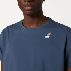 K-WAY Le Vrai Edouard - T-Shirtstop - T-Shirt - Unisex - Blue Indigo New