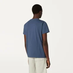 K-WAY Le Vrai Edouard - T-Shirtstop - T-Shirt - Unisex - Blue Indigo New