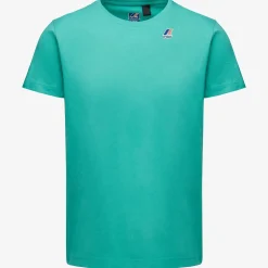 K-WAY Le Vrai Edouard - T-Shirtstop - T-Shirt - Unisex - Green Marine Sale