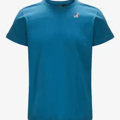 K-WAY Le Vrai Edouard - T-Shirtstop - T-Shirt - Unisex - Blue Turquoise Cheap