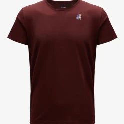 K-WAY Le Vrai Edouard - T-Shirtstop - T-Shirt - Unisex - Red Dk Amaranto Discount