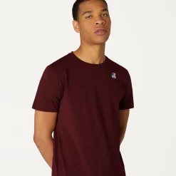K-WAY Le Vrai Edouard - T-Shirtstop - T-Shirt - Unisex - Red Dk Amaranto Discount