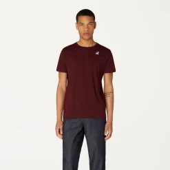 K-WAY Le Vrai Edouard - T-Shirtstop - T-Shirt - Unisex - Red Dk Amaranto Discount