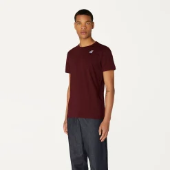 K-WAY Le Vrai Edouard - T-Shirtstop - T-Shirt - Unisex - Red Dk Amaranto Discount