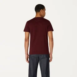 K-WAY Le Vrai Edouard - T-Shirtstop - T-Shirt - Unisex - Red Dk Amaranto Discount