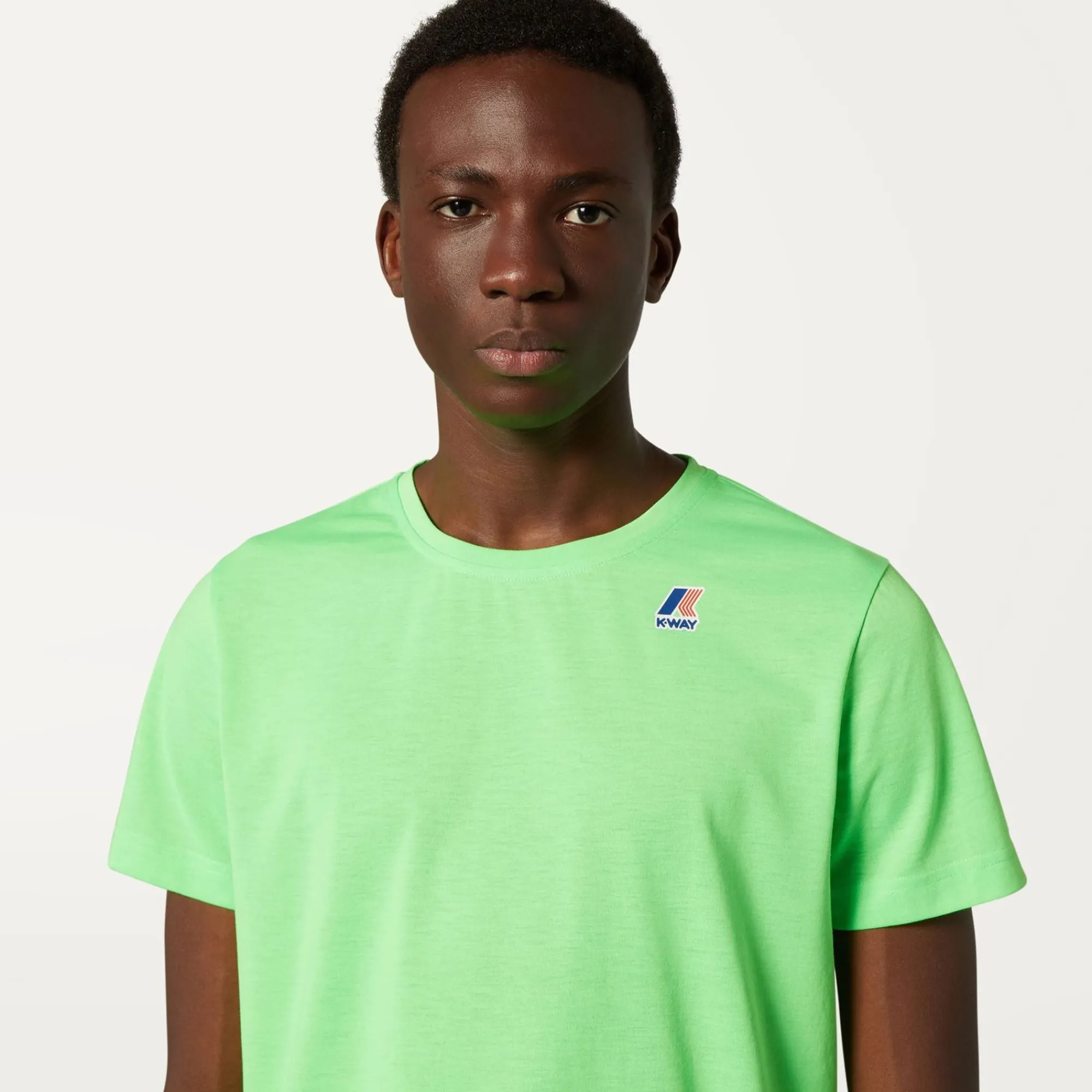 K-WAY Le Vrai Edouard Fluo - T-Shirtstop - T-Shirt - Unisex - Green Fluo Shop