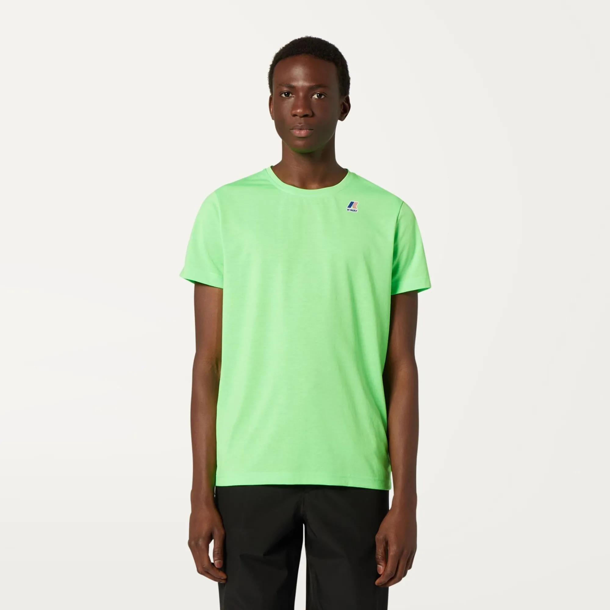 K-WAY Le Vrai Edouard Fluo - T-Shirtstop - T-Shirt - Unisex - Green Fluo Shop