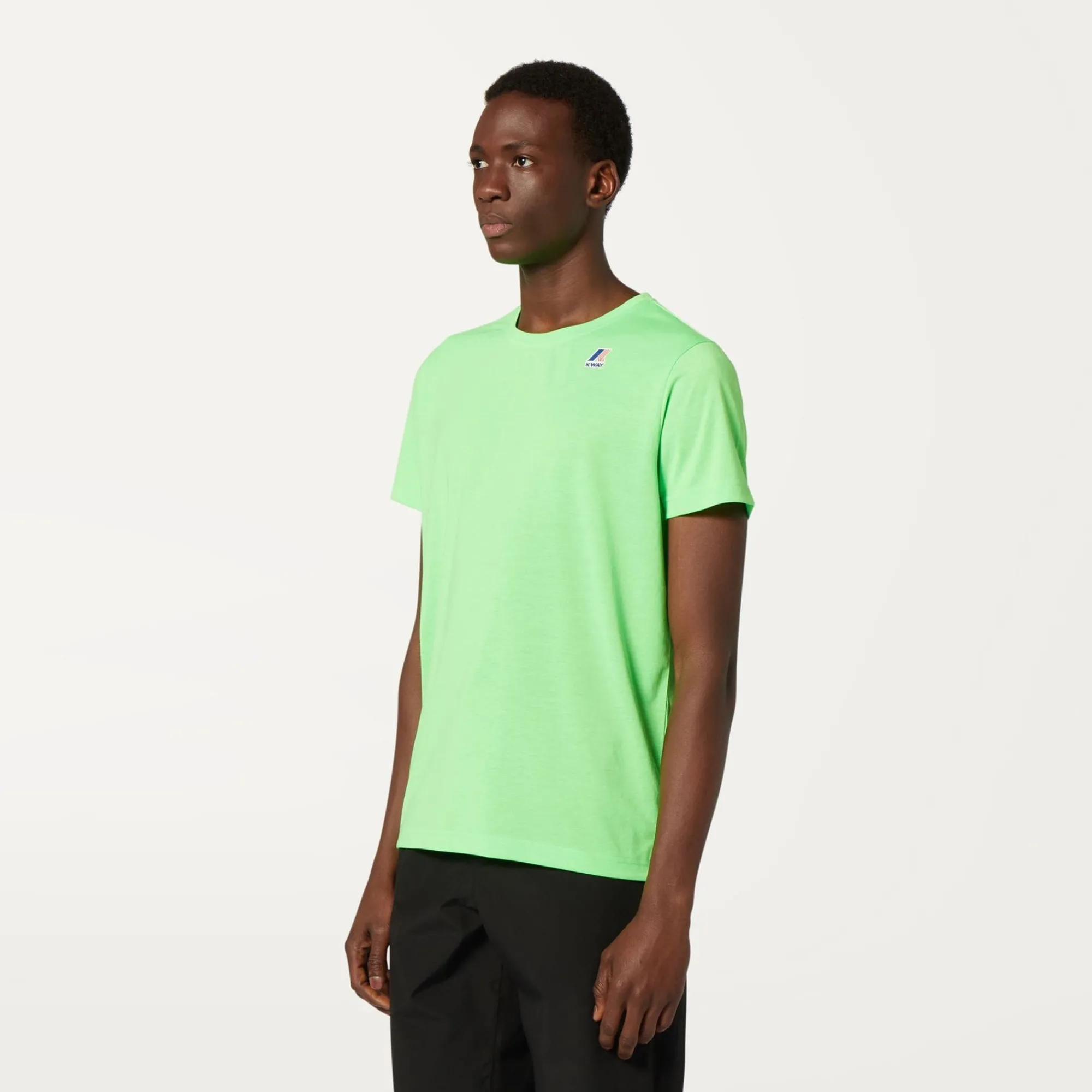 K-WAY Le Vrai Edouard Fluo - T-Shirtstop - T-Shirt - Unisex - Green Fluo Shop