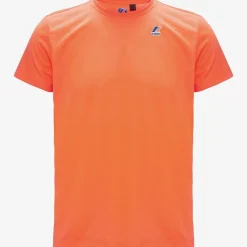 K-WAY Le Vrai Edouard Fluo - T-Shirtstop - T-Shirt - Unisex - Orange Lt Best