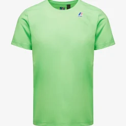 K-WAY Le Vrai Edouard Fluo - T-Shirtstop - T-Shirt - Unisex - Green Fluo Sale