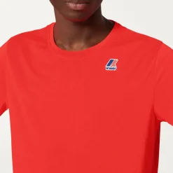 K-WAY Le Vrai Edouard Fluo - T-Shirtstop - T-Shirt - Unisex - Red Papavero Cheap