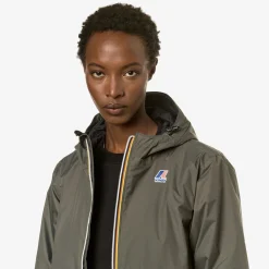 K-WAY Le Vrai 3.0Eiffel Warm - Jackets - 3/4 Length - Unisex - Green Blackish Hot