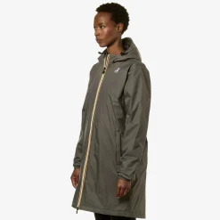 K-WAY Le Vrai 3.0Eiffel Warm - Jackets - 3/4 Length - Unisex - Green Blackish Best