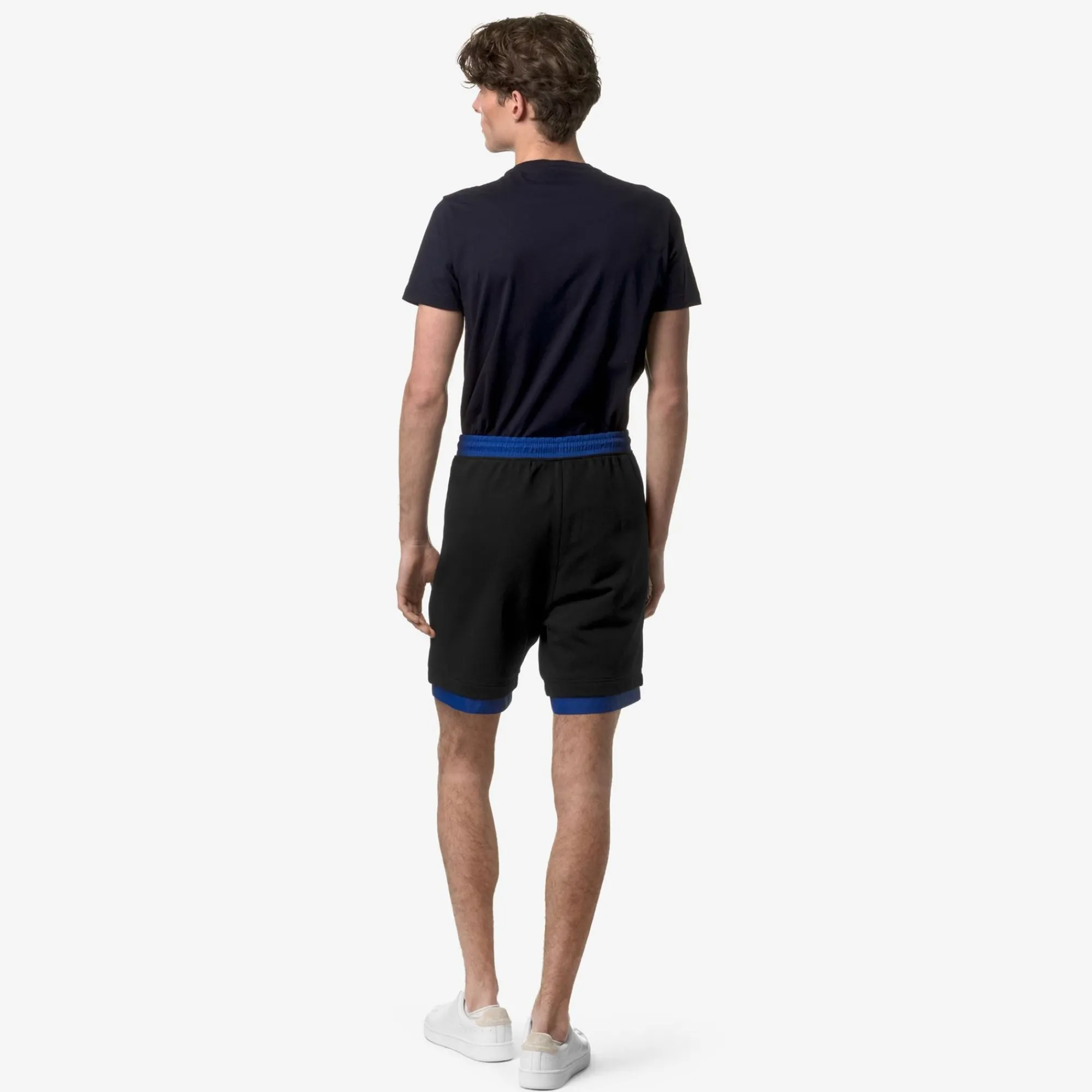 K-WAY Le Vrai Nestor Nylon Pc - Shorts - Sportshorts - Unisex - Black Pure-Blue Royal Marine Store