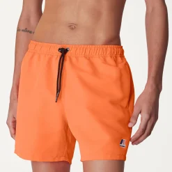 K-WAY Le Vrai Olivier - Bathing Suits - Swimming Trunk - Man - Orange Lt Store