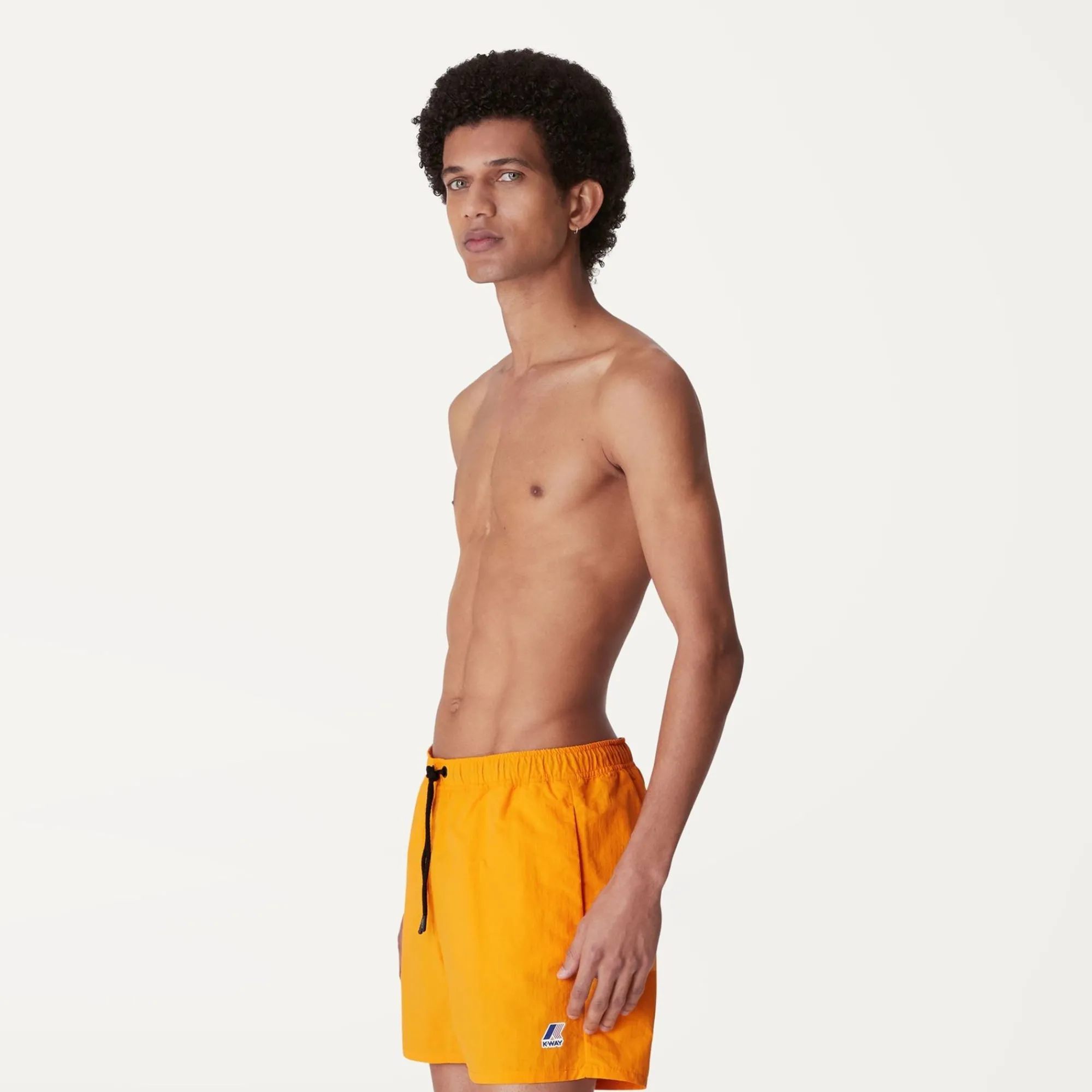K-WAY Le Vrai Olivier - Bathing Suits - Swimming Trunk - Man - Orange Saffron Clearance