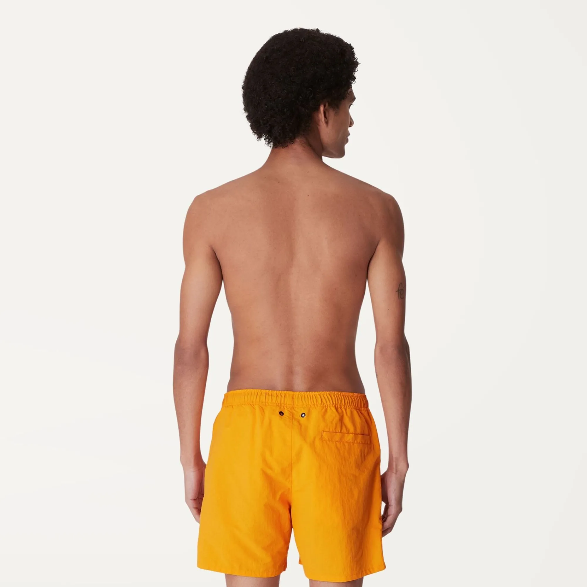 K-WAY Le Vrai Olivier - Bathing Suits - Swimming Trunk - Man - Orange Saffron Clearance
