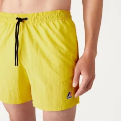 K-WAY Le Vrai Olivier - Bathing Suits - Swimming Trunk - Man - Yellow Sheen Store
