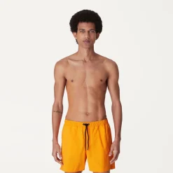K-WAY Le Vrai Olivier - Bathing Suits - Swimming Trunk - Man - Orange Saffron Sale