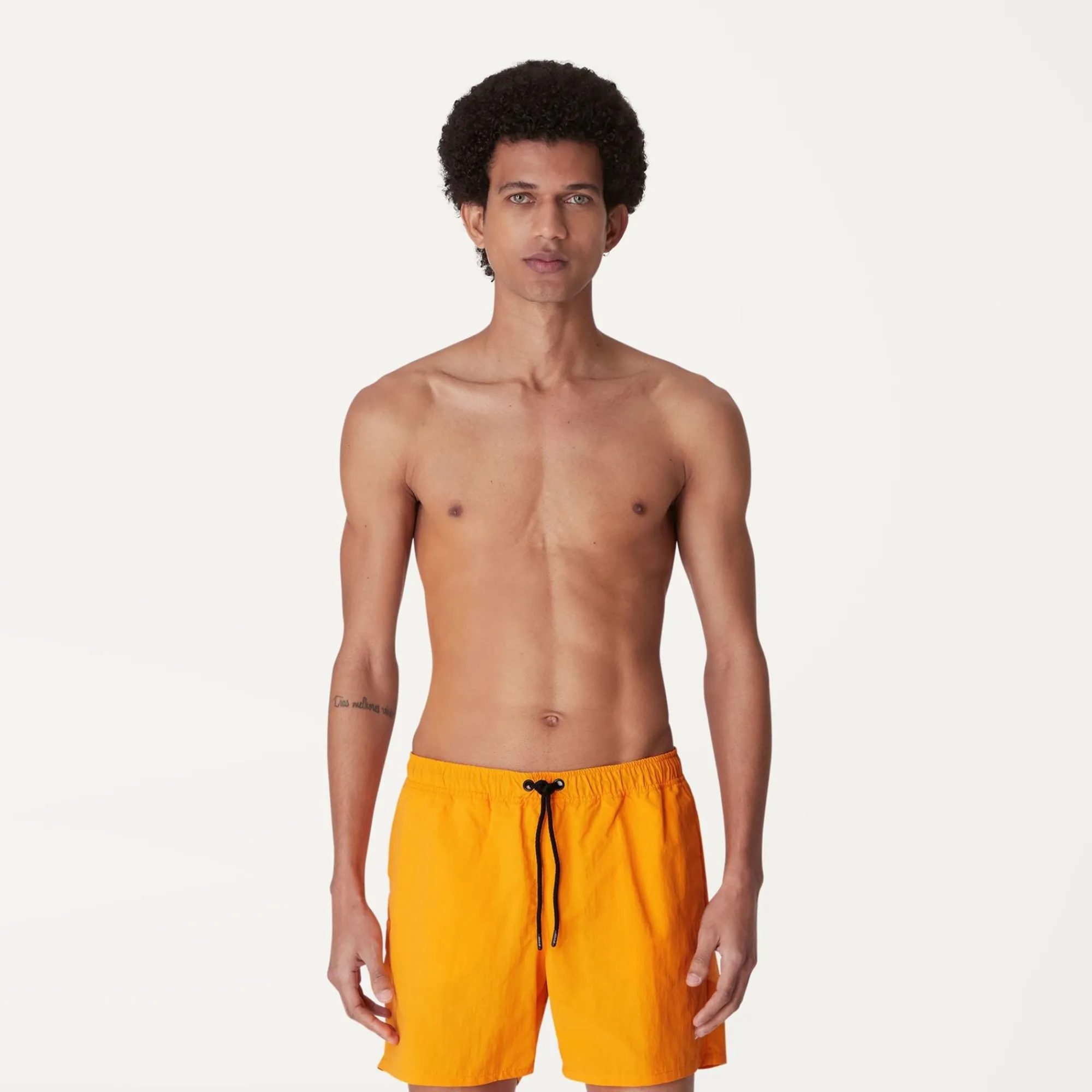 K-WAY Le Vrai Olivier - Bathing Suits - Swimming Trunk - Man - Orange Saffron Sale