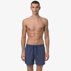 K-WAY Le Vrai Olivier - Bathing Suits - Swimming Trunk - Man - Blue Indigo Sale