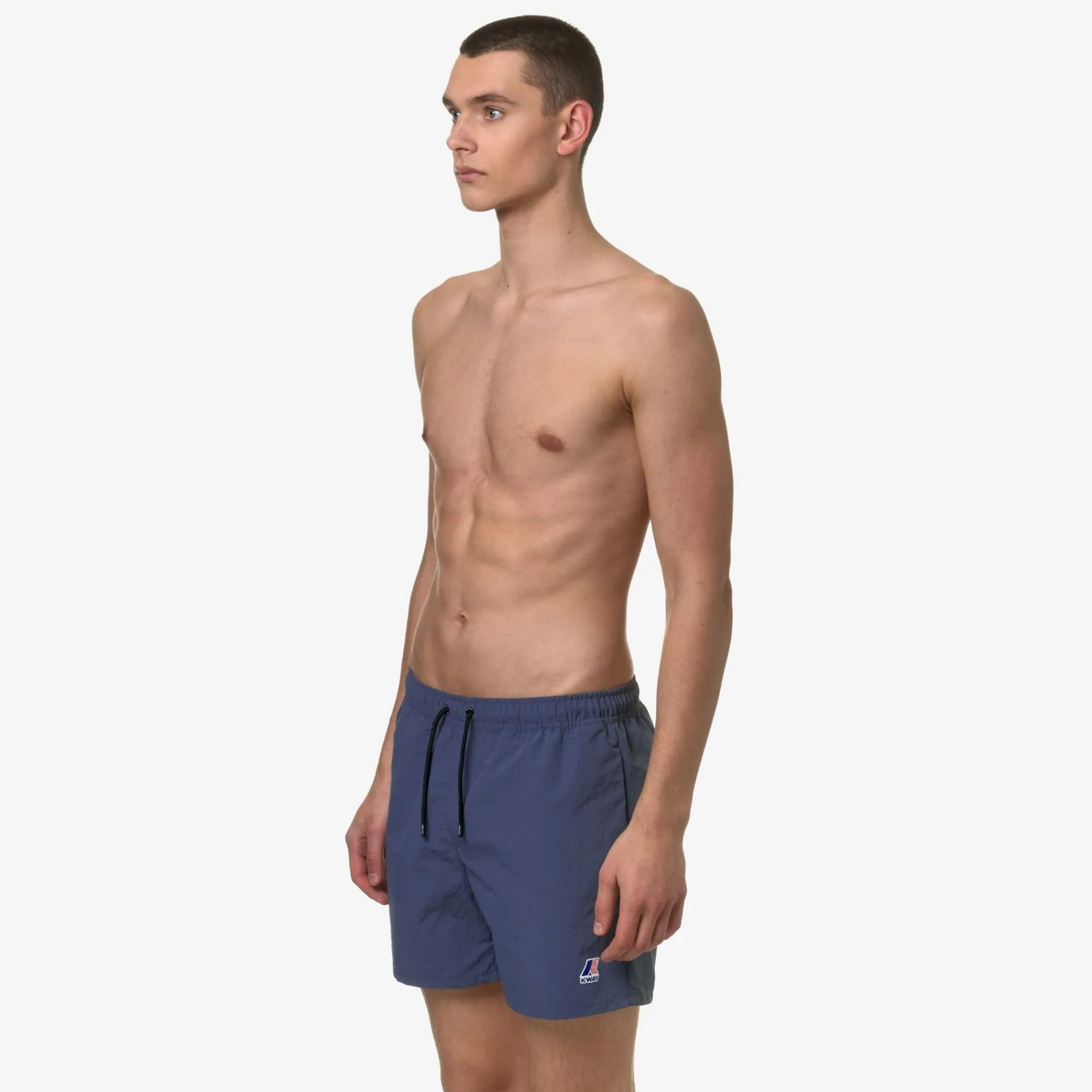 K-WAY Le Vrai Olivier - Bathing Suits - Swimming Trunk - Man - Blue Indigo Sale