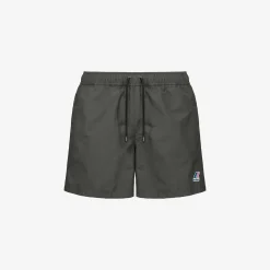 K-WAY Le Vrai Olivier - Bathing Suits - Swimming Trunk - Man - Green Blackish Flash Sale