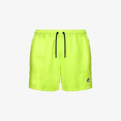 K-WAY Le Vrai Olivier Fluo - Bathing Suits - Swimming Trunk - Man - Yellow Soleil Clearance