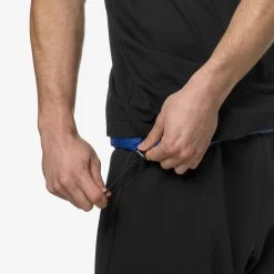 K-WAY Le Vrai Serille Nylon Pc - T-Shirtstop - T-Shirt - Unisex - Black Pure-Blue Royal Marine Fashion