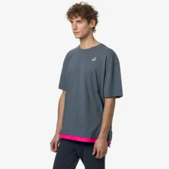 K-WAY Le Vrai Serille Nylon Pc - T-Shirtstop - T-Shirt - Unisex - Grey Everest-Pink Intense Outlet