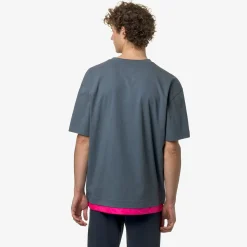 K-WAY Le Vrai Serille Nylon Pc - T-Shirtstop - T-Shirt - Unisex - Grey Everest-Pink Intense Outlet