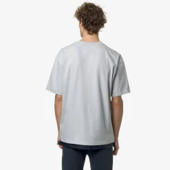 K-WAY Le Vrai Serille Nylon Pc - T-Shirtstop - T-Shirt - Unisex - Grey Lt-Blue Depth Store