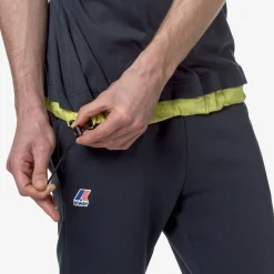 K-WAY Le Vrai Serille Nylon Pc - T-Shirtstop - T-Shirt - Unisex - Blue Depth-Green Celery Best