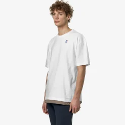 K-WAY Le Vrai Serille Nylon Pc - T-Shirtstop - T-Shirt - Unisex - White-Beige Taupe Shop