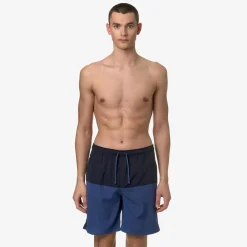 K-WAY Lenon - Bathing Suits - Swimming Trunk - Man - Blue D-Blue F Cheap