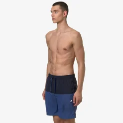 K-WAY Lenon - Bathing Suits - Swimming Trunk - Man - Blue D-Blue F Cheap