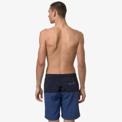 K-WAY Lenon - Bathing Suits - Swimming Trunk - Man - Blue D-Blue F Cheap