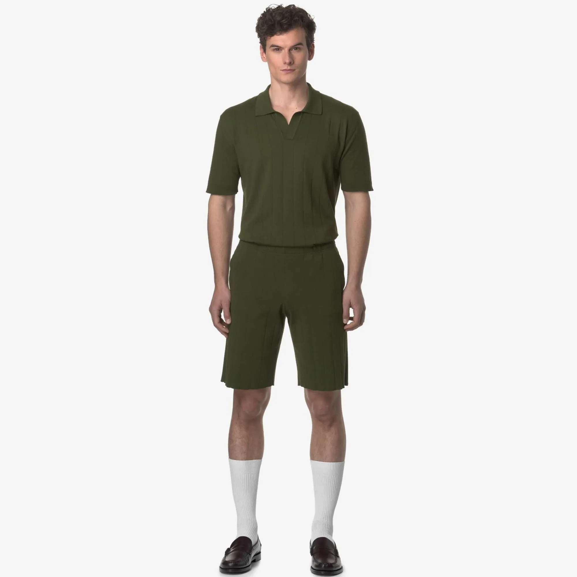K-WAY Leoben Knitted - Shorts - Sportshorts - Unisex - Green Sphagnum Sale