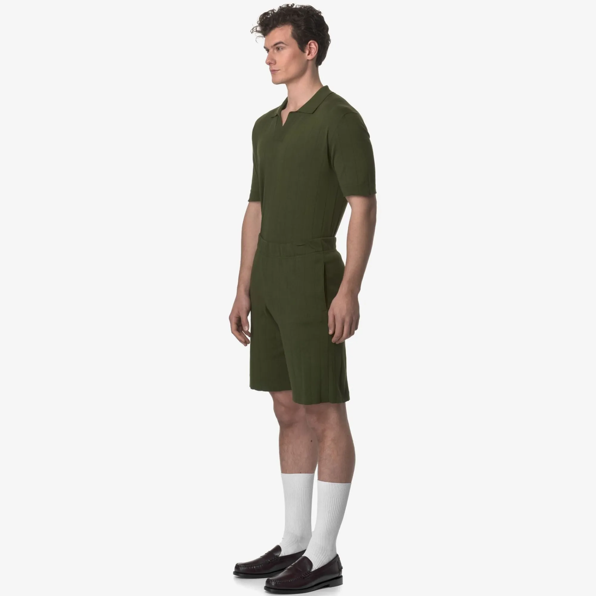 K-WAY Leoben Knitted - Shorts - Sportshorts - Unisex - Green Sphagnum Sale